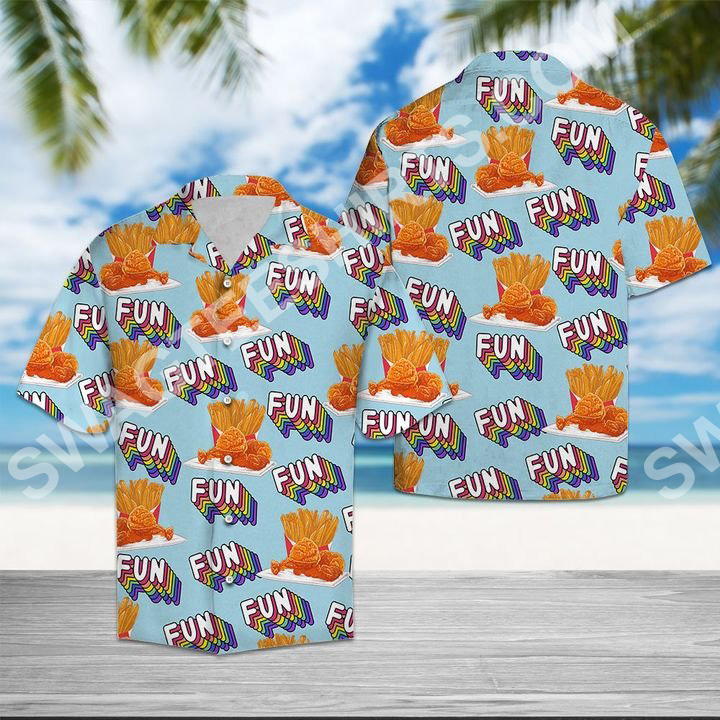 Fried Chicken Fun Summer All Over Printed Hawaiian Shirt