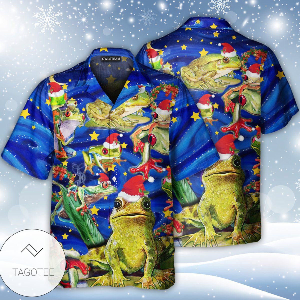 Frog Lover Merry Christmas Hawaiian Shirt