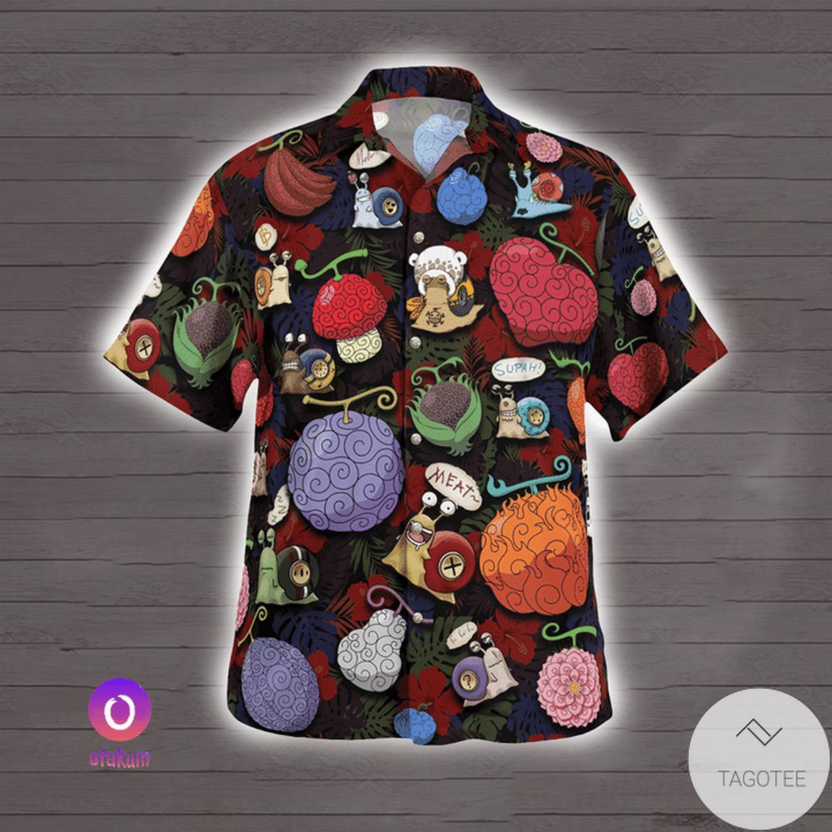 Fruit Devil & Den Den Mushi One Piece Hawaiian Shirt