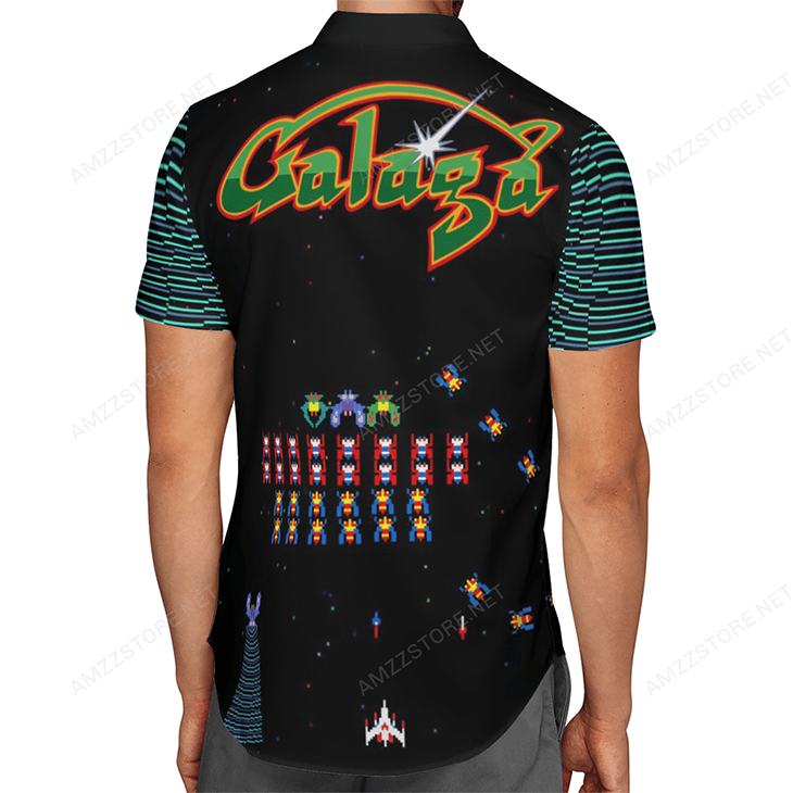 Galaga Game Hawaiian Shirt