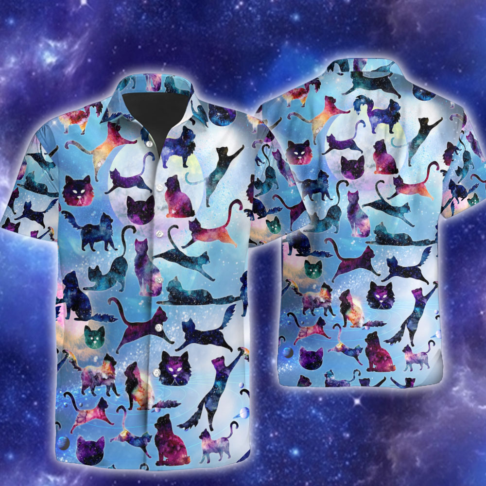 Galaxy Cat Hawaiian Shirt