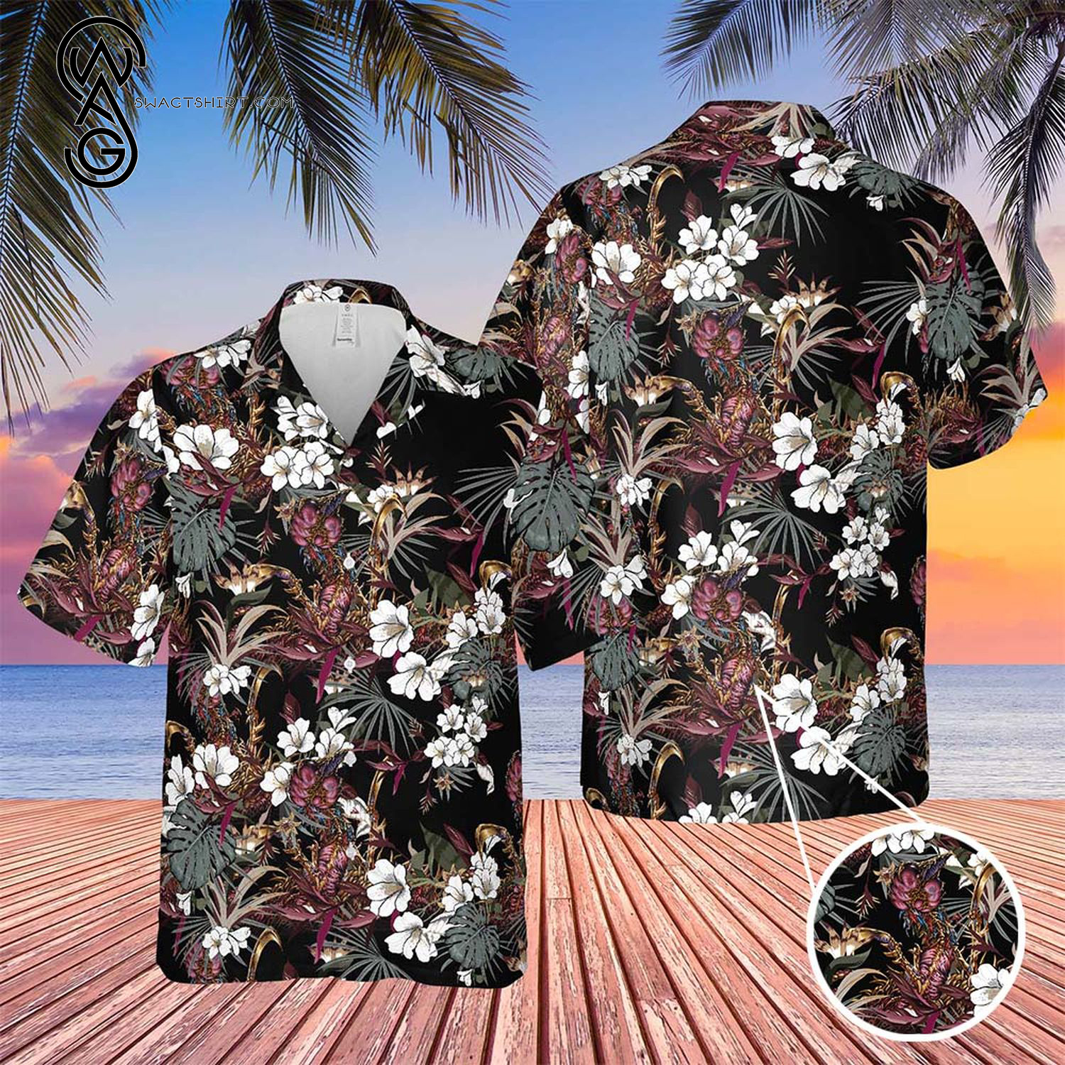 Game Magic The Gathering Sliver Queen Hawaiian Shirt