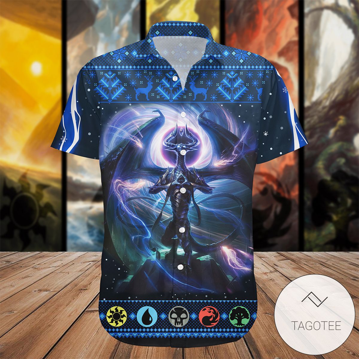 Game Mtg Nicol Bolas Dragongod Hawaiian Shirt