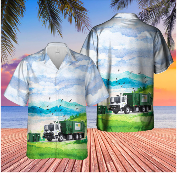 Garbage Trucks Hawaiian Shirt