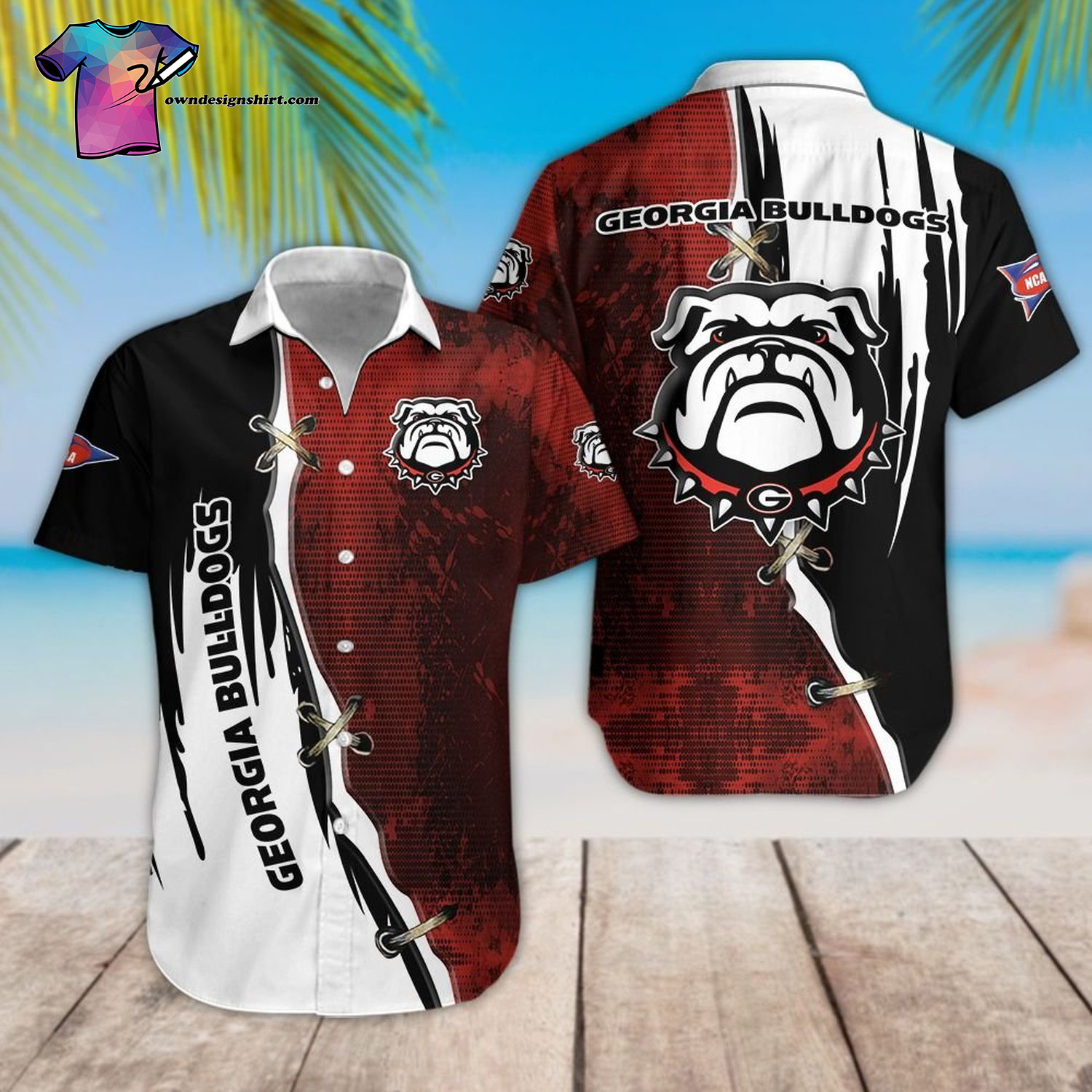 Georgia Bulldogs Football Team Hawaiian Shirt