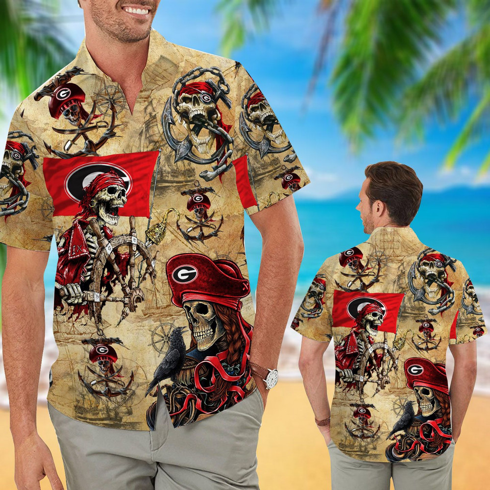 Georgia Bulldogs Pirates Retro Hawaiian Shirt Hot Trendy Summer 2024