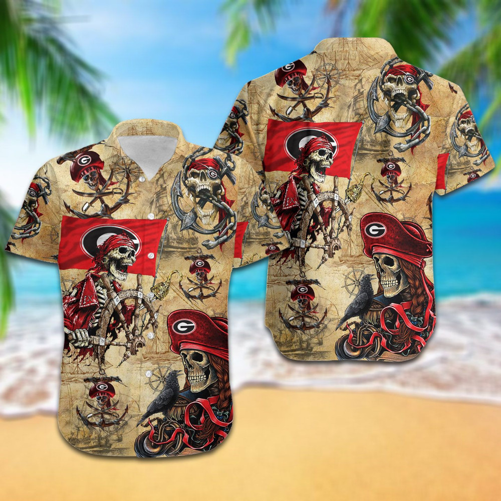 Georgia Bulldogs Pirates Retro Hawaiian Shirt Hot Trendy Summer 2024