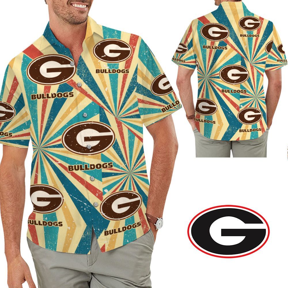 Georgia Bulldogs Retro Hawaiian Shirt Hot Trendy Summer 2024