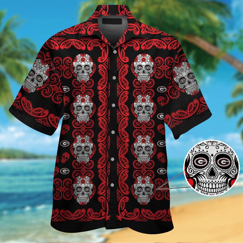 Georgia Bulldogs Skull Hawaiian Shirt Hot Trendy Summer 2024