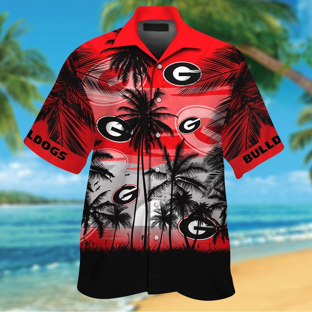 Georgia Bulldogs Tropical Hawaiian Shirt Hot Trendy Summer 2024