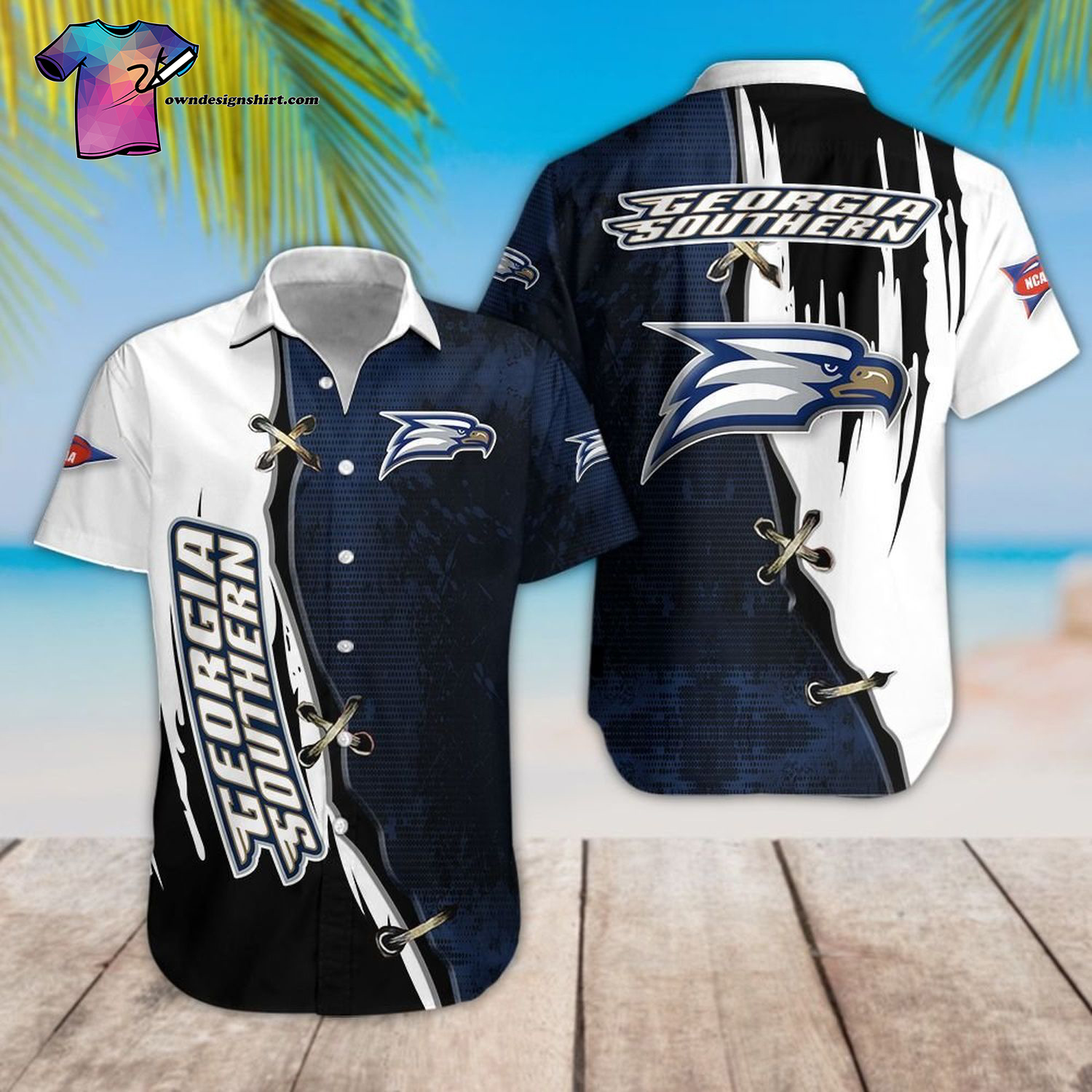 Georgia Southern Eagles Football Team Hawaiian Shirt