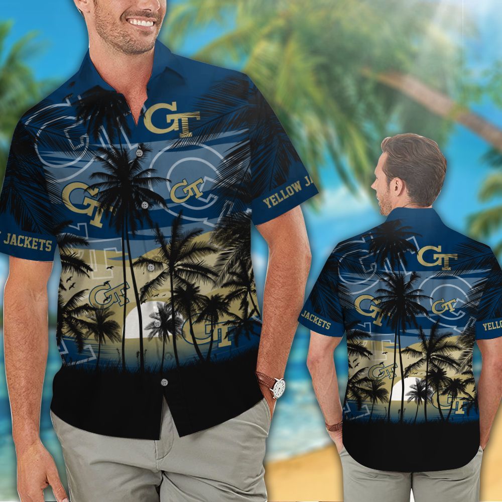 Georgia Tech Yellow Jackets Hawaiian Shirt Hot Trendy Summer 2024