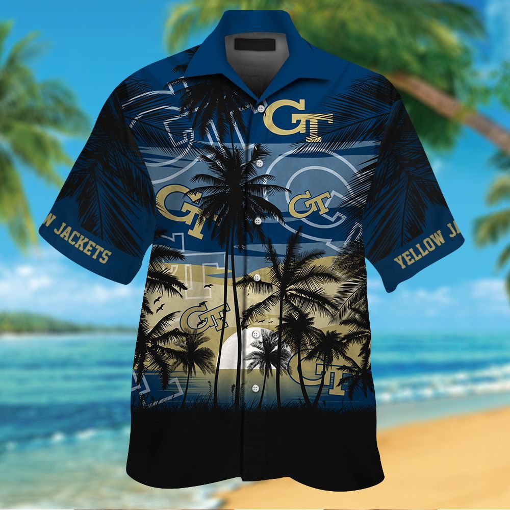 Georgia Tech Yellow Jackets Hawaiian Shirt Hot Trendy Summer 2024