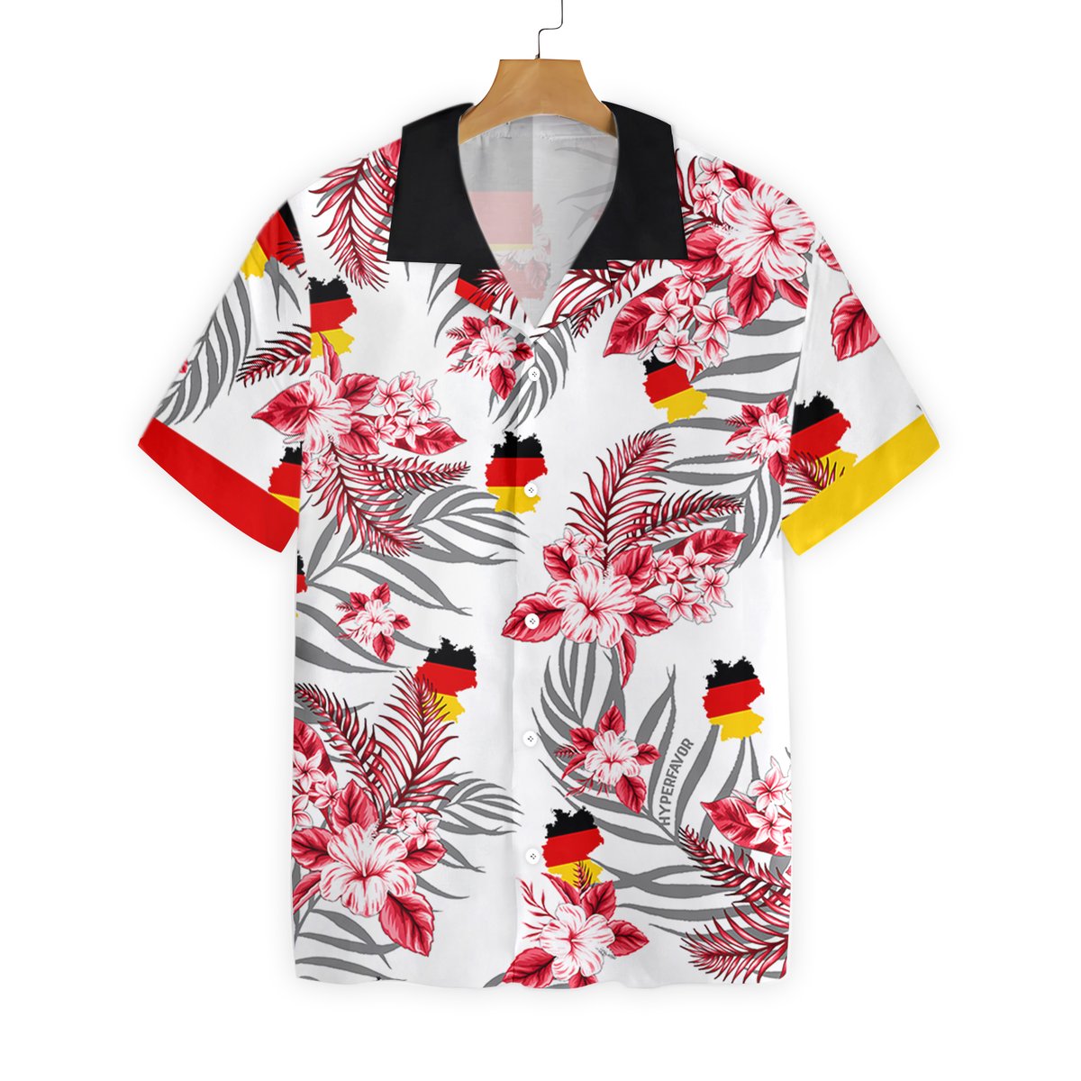 Germany Hibicus Hawaiian Shirt