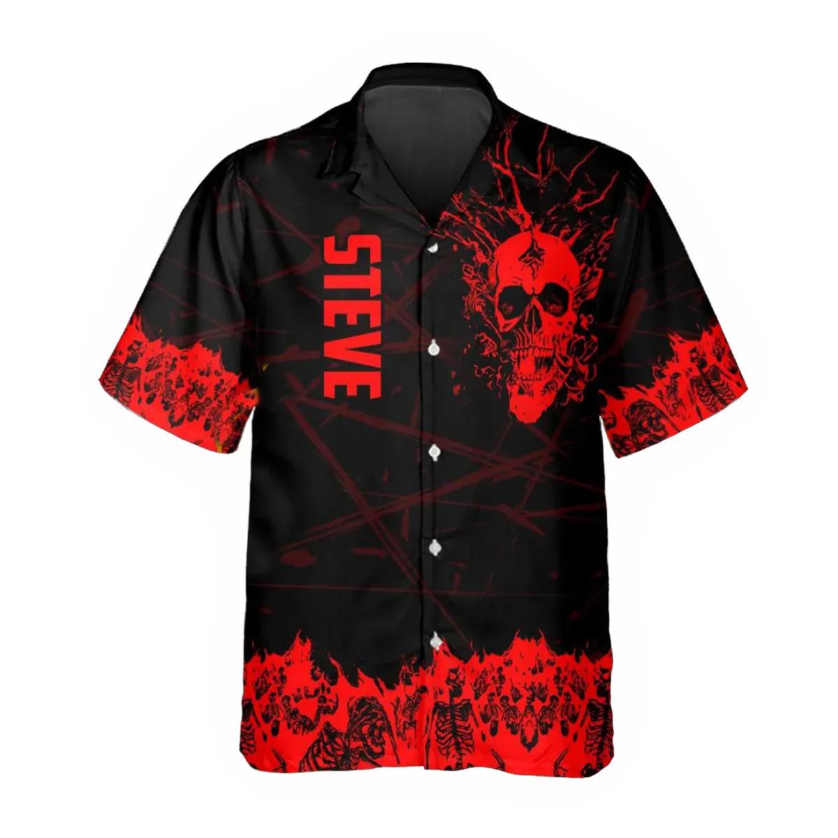 Ghost Blood Skull Personalized Hawaiian Shirt – Best Clothing For You