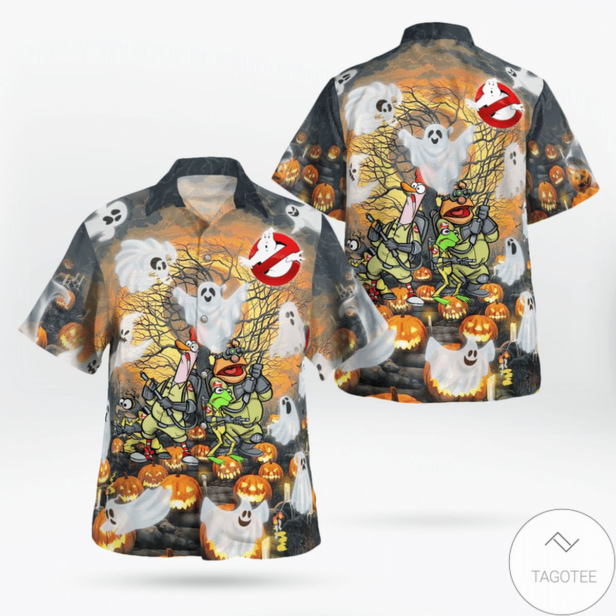 Ghost Mupperss Halloween Funny Hawaiian Shirt