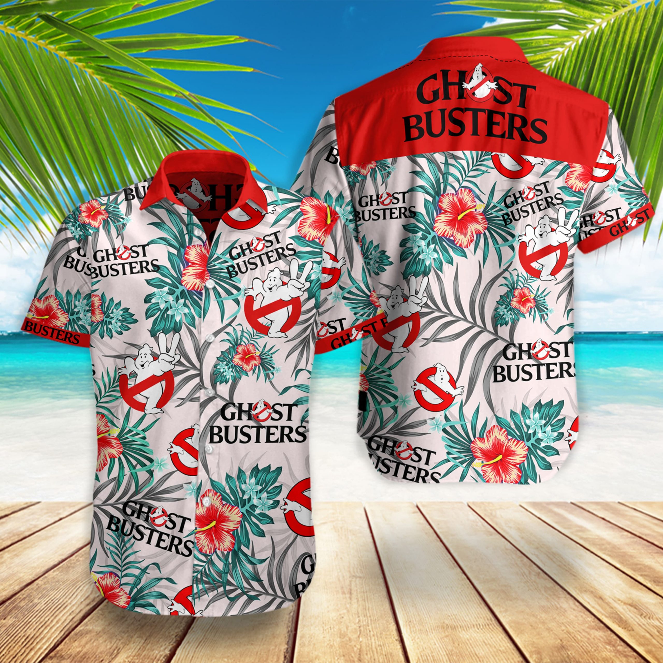 Ghostbusters Hawaiian Shirt Summer Button Up