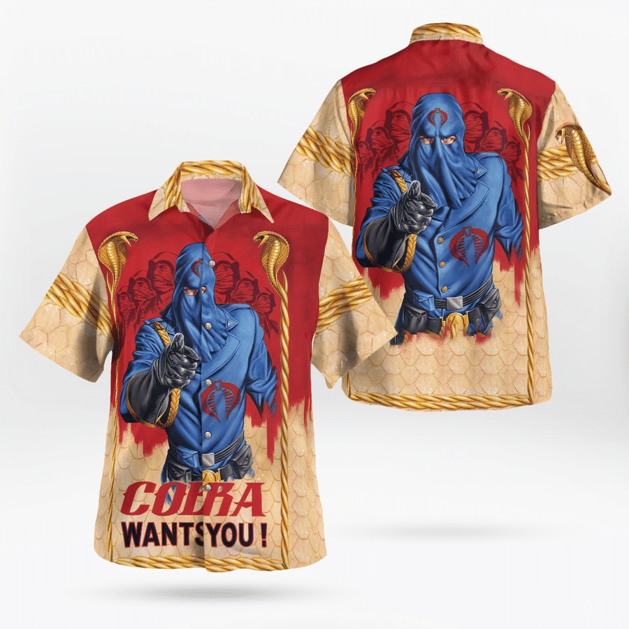 Gi Joe Cobra Want You Hawaiian Shirt