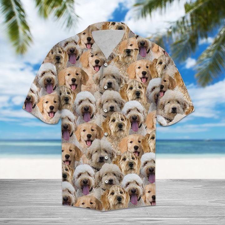 Goldendoodle Hawaiian Shirt Summer Button Up