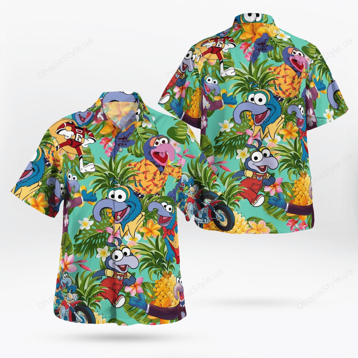 Gonzo The Muppet Pineapple Tropical Hawaiian Shirt