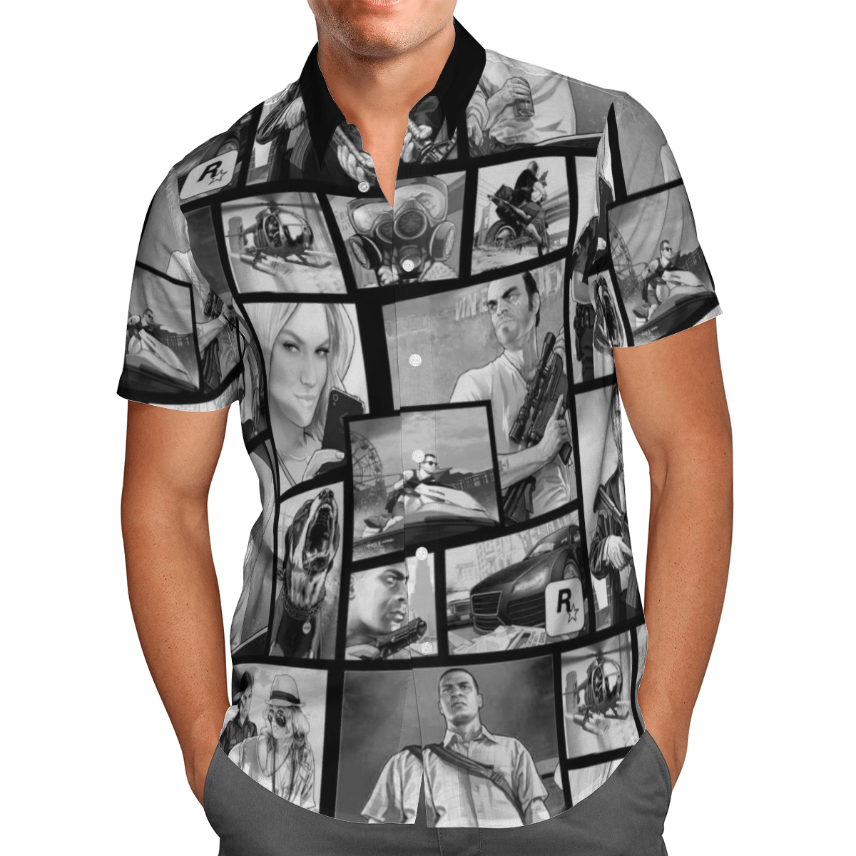 Grand Theft Auto Hawaiian Shirt
