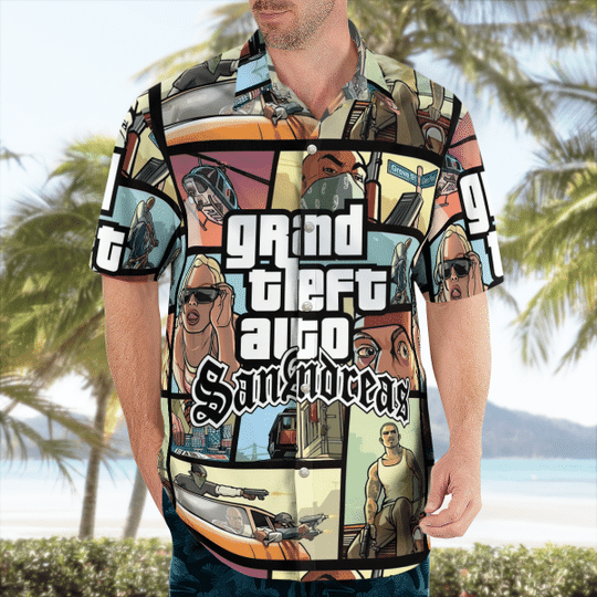 Grand Theft Auto Sananorea Hawaiian Shirt