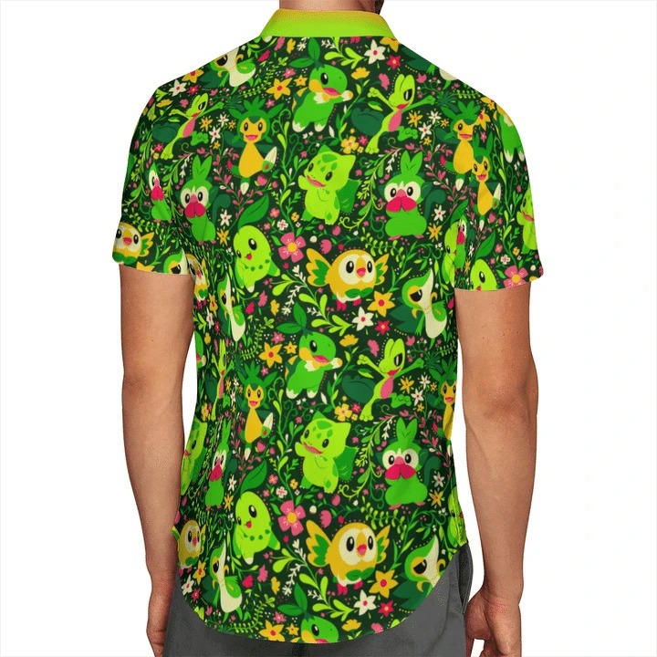 Grass Pokemon Summer Hawaiian Shirt