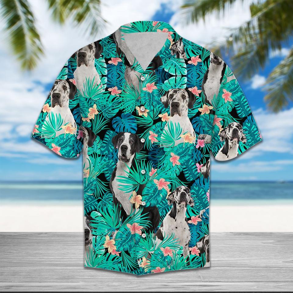 Great Dane Hawaiian Shirt