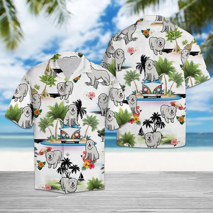 Great Pyrenees Vacation Hawaiian Shirt Summer Button Up