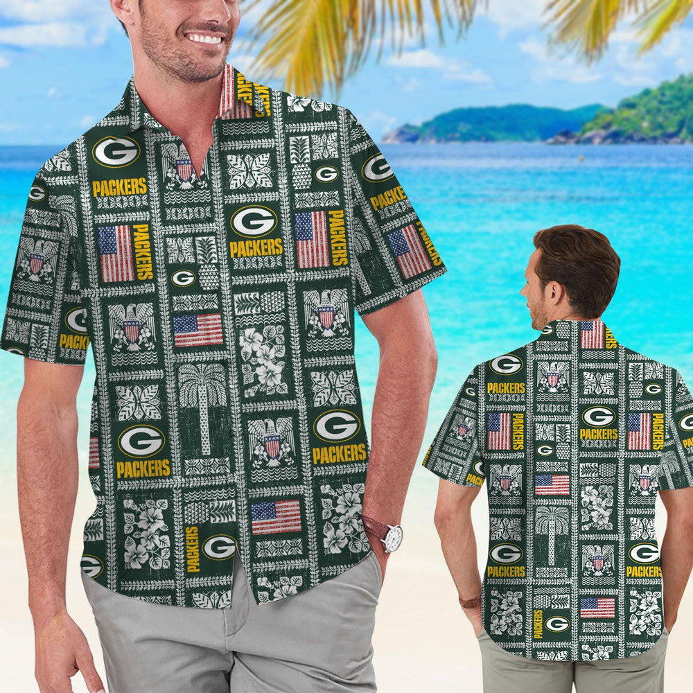 Green Bay Packers Hawaiian Shirt Hot Trendy Summer 2024