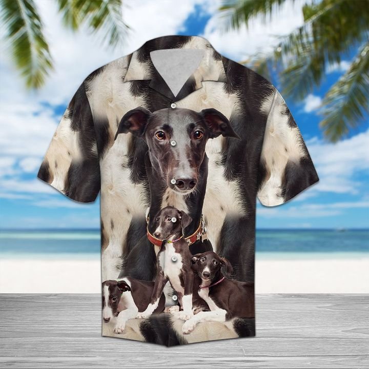 Greyhound Great Hawaiian Shirt Summer Button Up