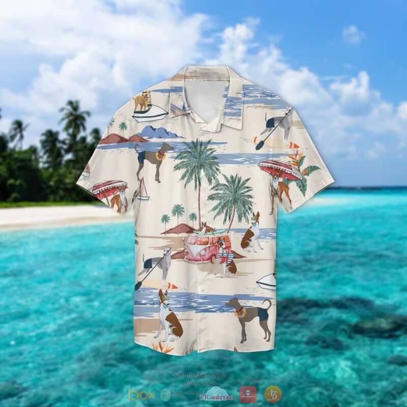 Greyhound Summer Beach Hawaiian Shirt