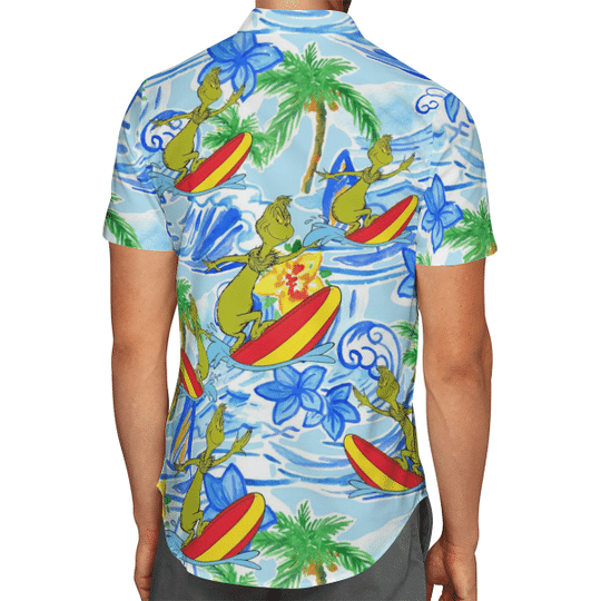 Grinch Surfing Hawaiian Shirt