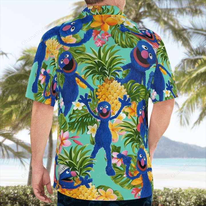 Grover Muppets Tropical Hawaiian Shirt