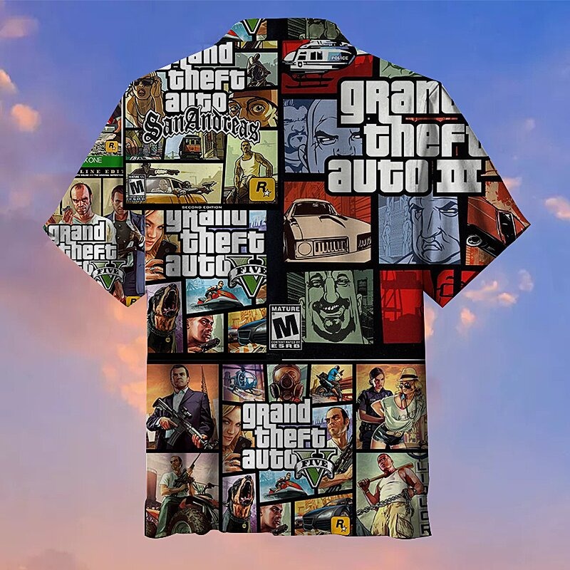 Gta For Gamer Hawaiian Shirt