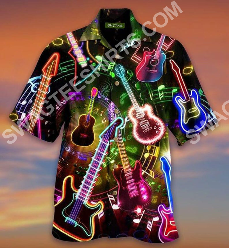 Guitar Bass Music Lover All Over Printed Hawaiian Shirt