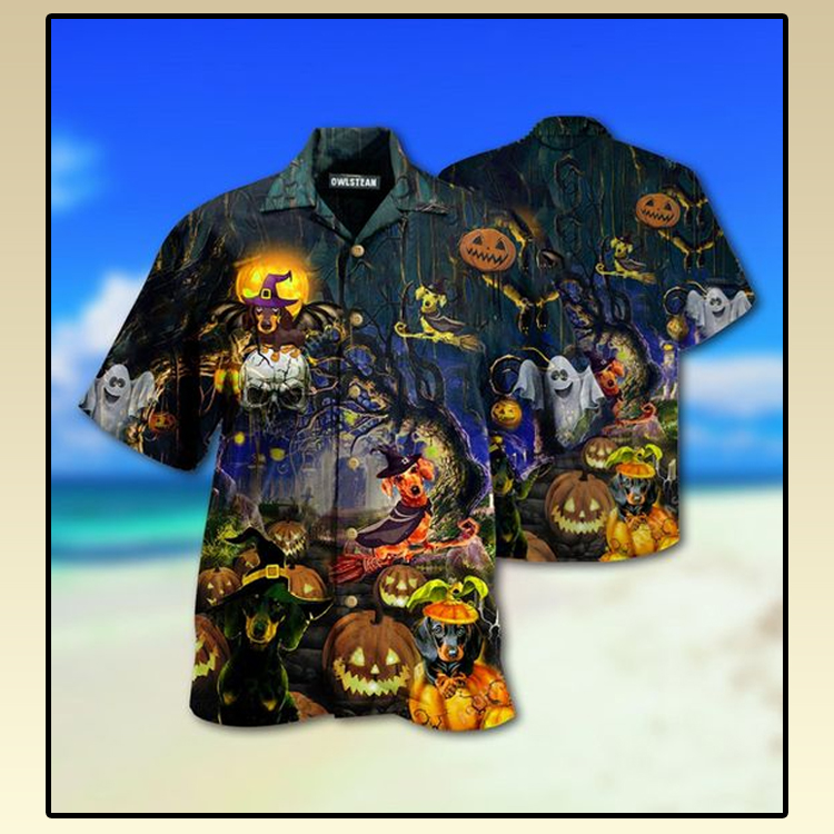 Halloween And Dogs Hawaiian Shirt