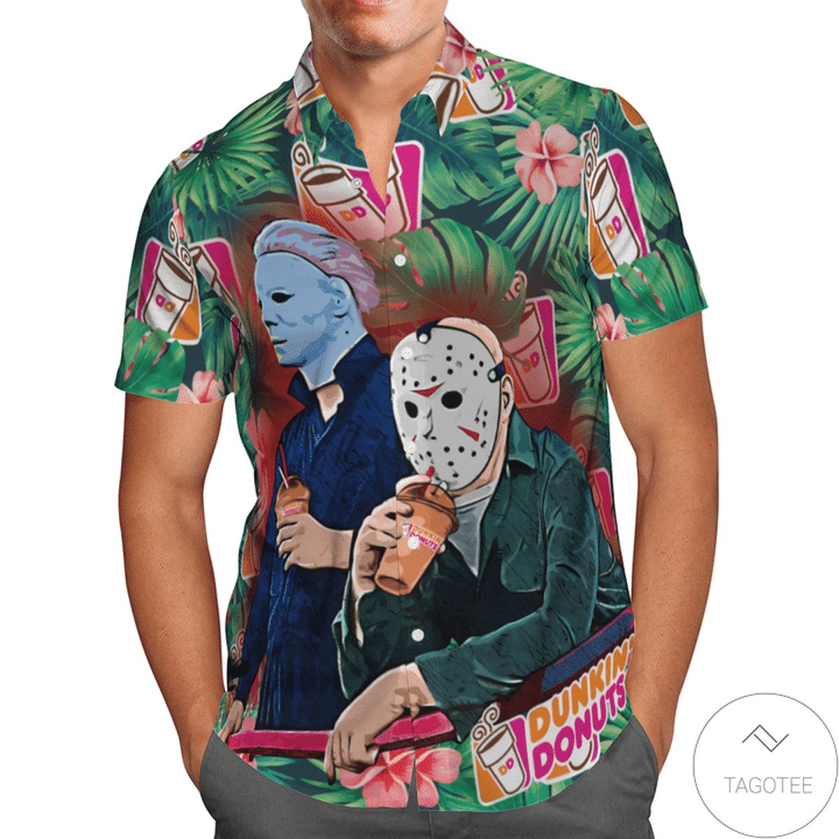 Halloween Dunkins Hawaiian Shirt