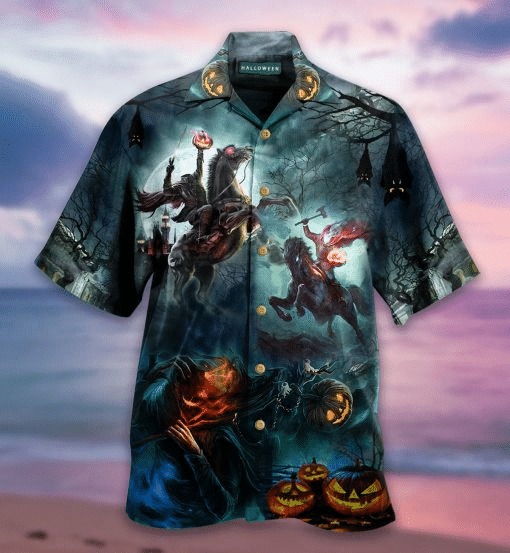 Halloween Headless Knight Hawaiian Shirt