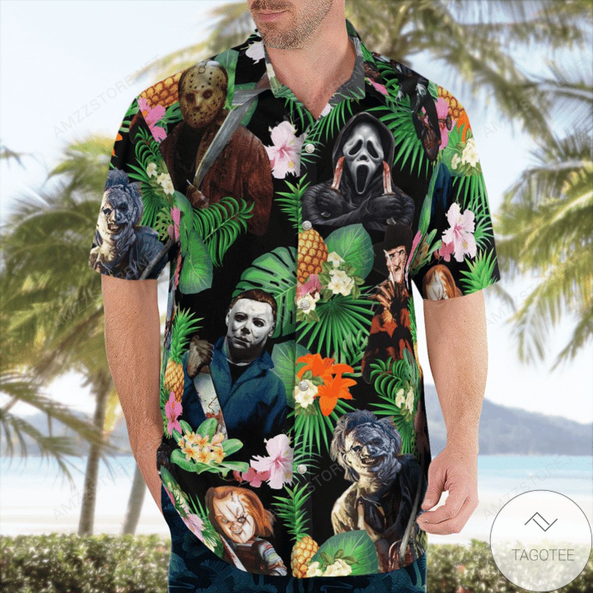 Halloween Horror Character Hawaiian Shirt