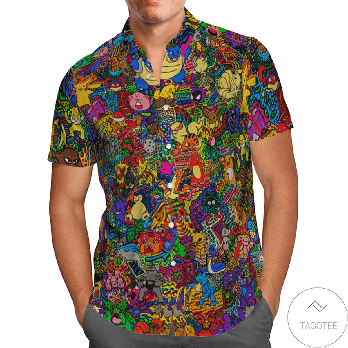 Happy Pokemon Hawaiian Shirt