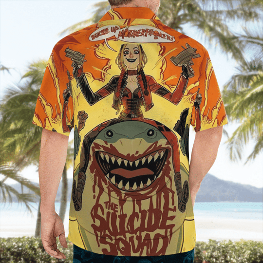 Harley Quinn King Shark Hawaiian Shirt