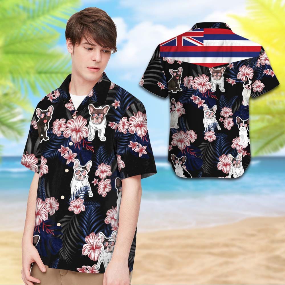 Hawaii French Bulldog Hawaiian Shirt Hot Trendy Summer 2024