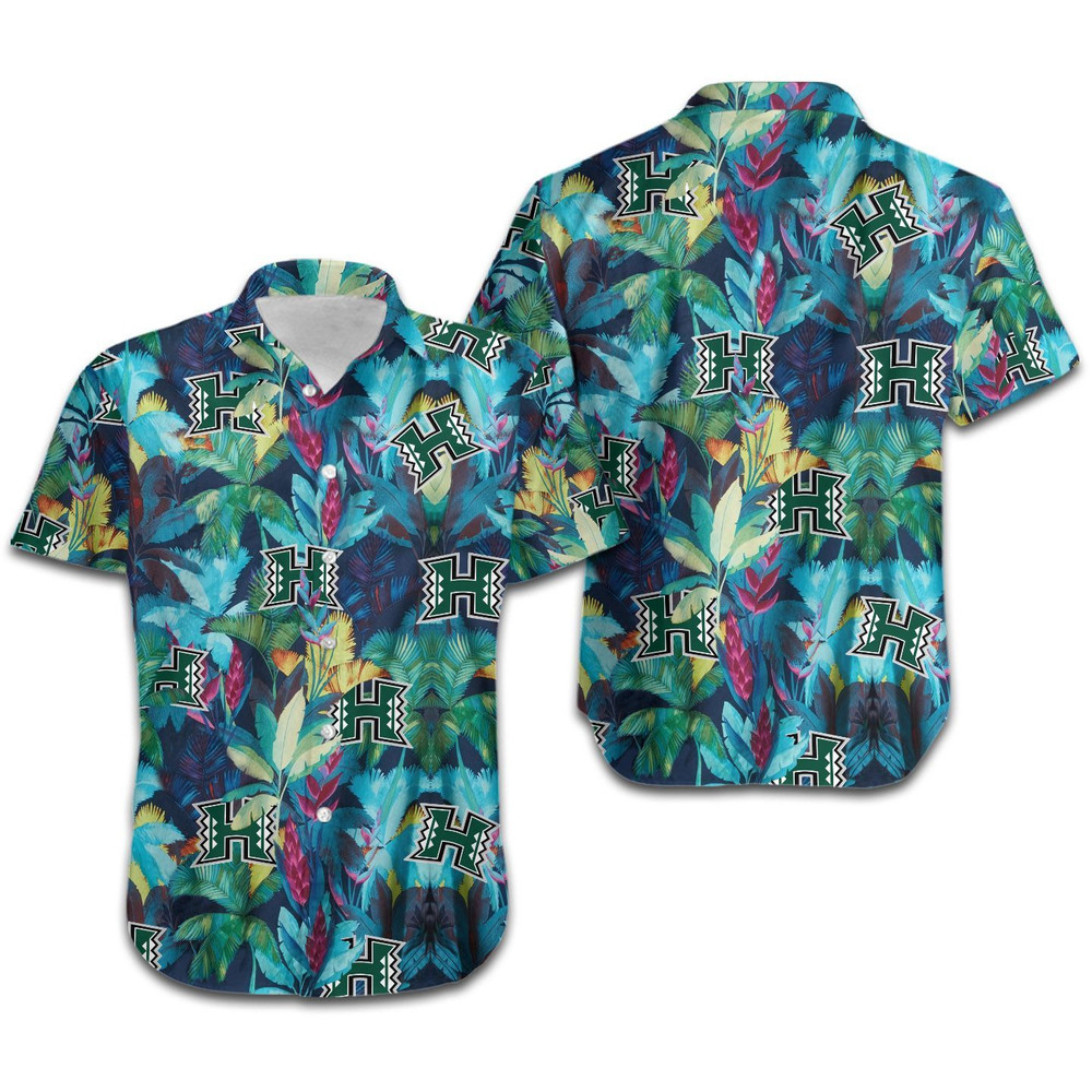 Hawaii Rainbow Warriors Floral Tropical Hawaiian Shirt Hot Trendy Summer 2024