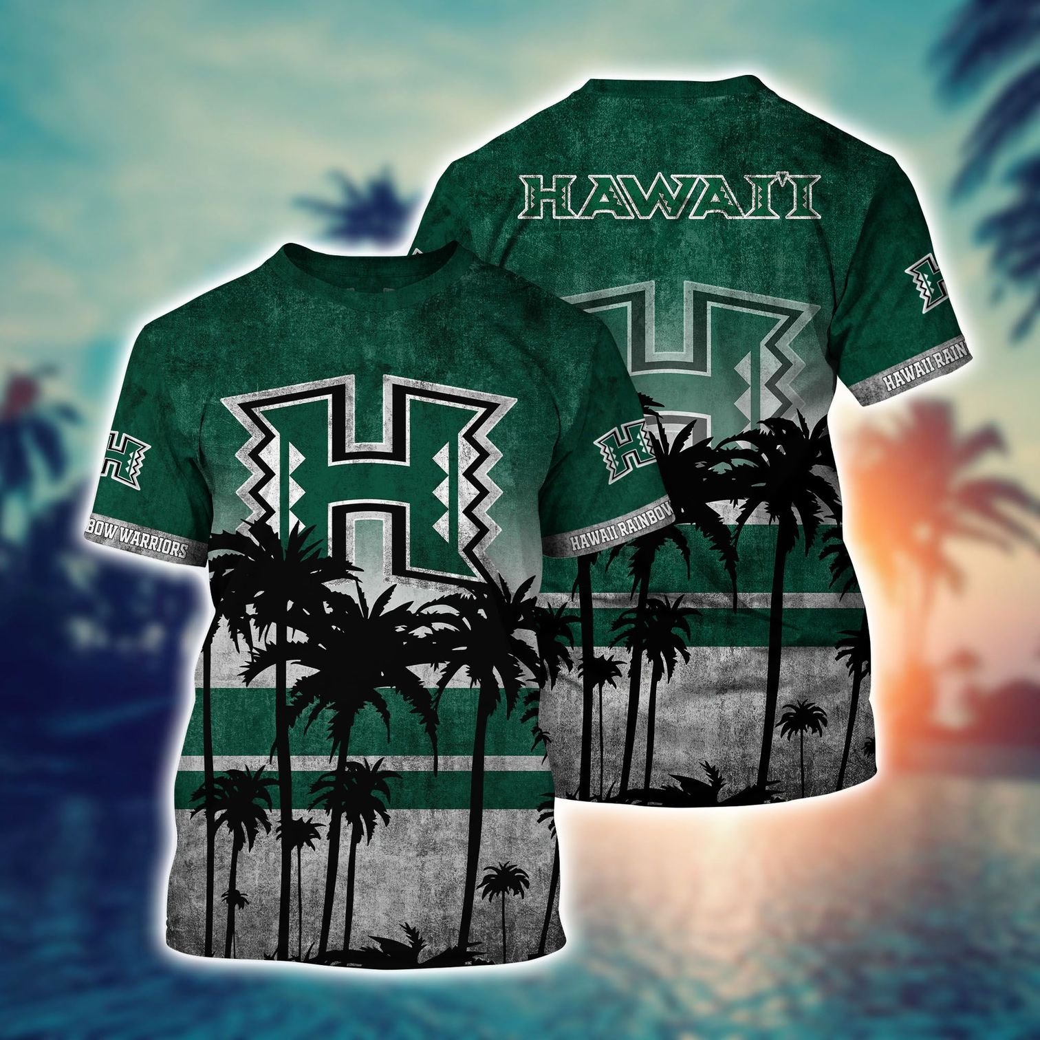 Hawaii Rainbow Warriors Ncaa 3D T-Shirt