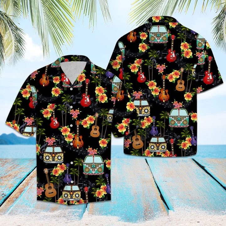 Hippie Summer Hawaiian Shirt Summer Button Up