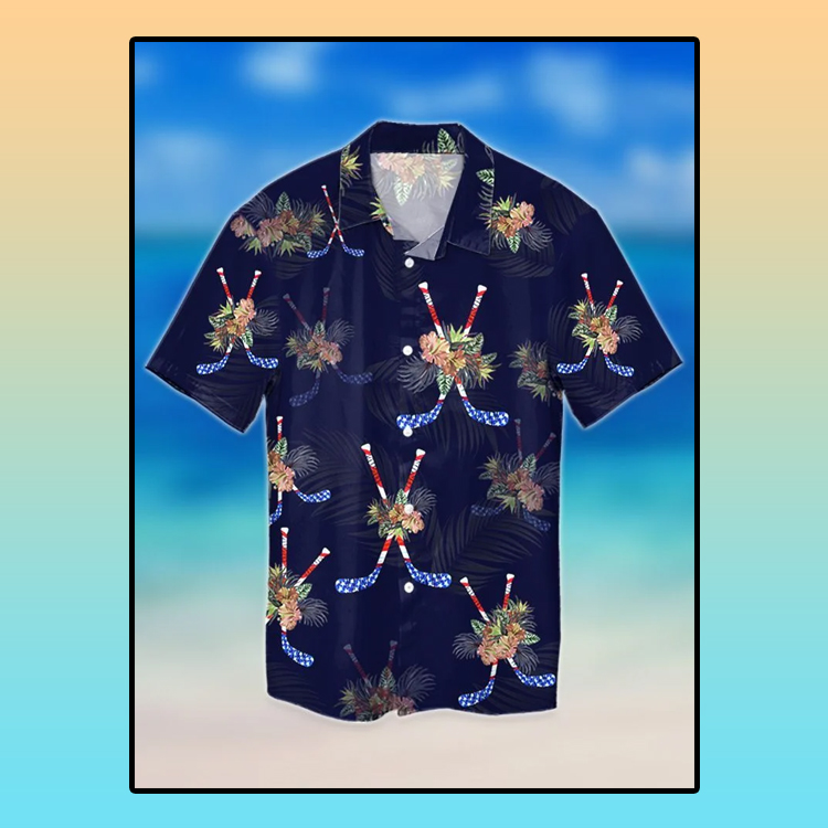 Hockey Tropical Hawaiian Shirt