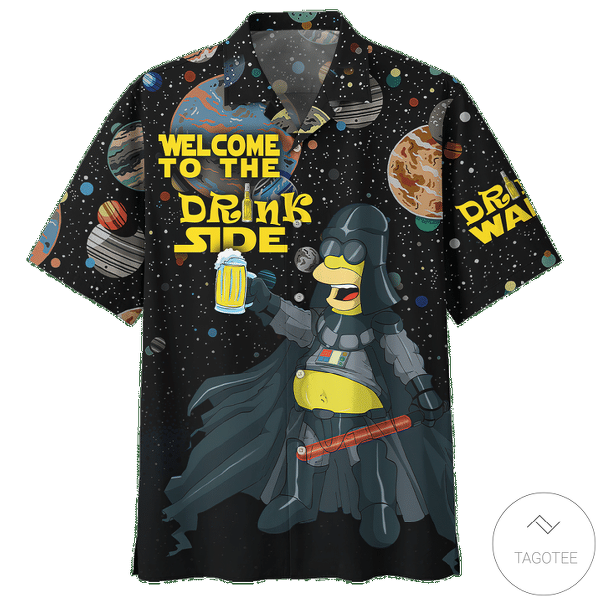 Homer Simpson Welcome To The Drink Side Hawaiian Shirt