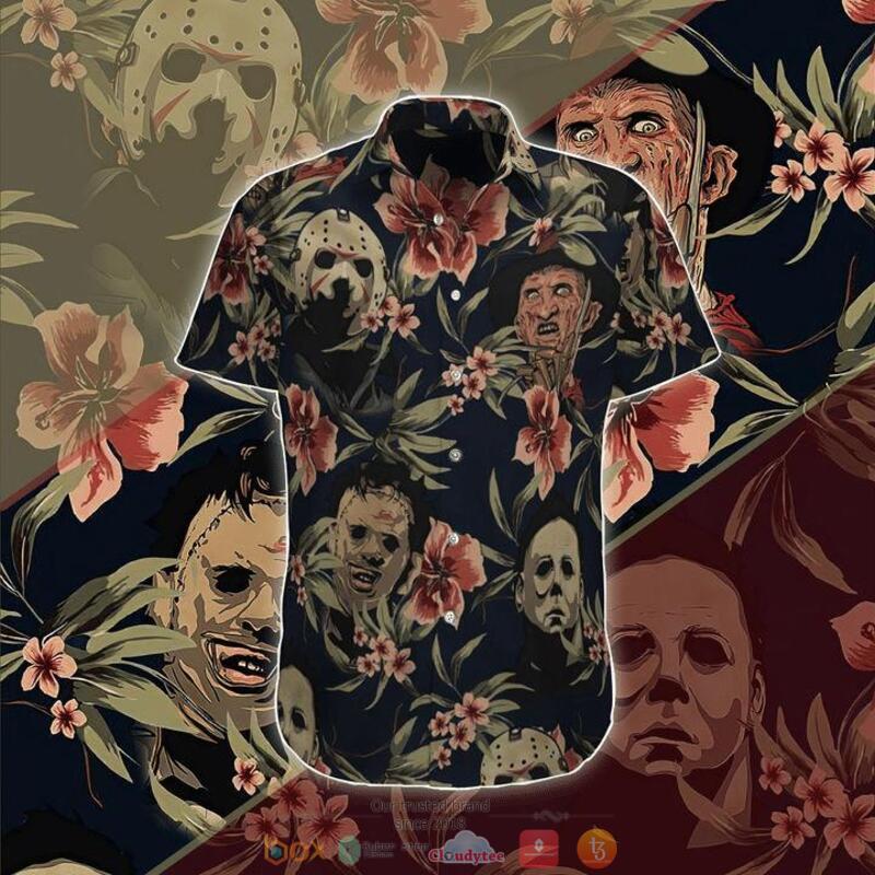 Horror Characters Face Hawaiian Shirt