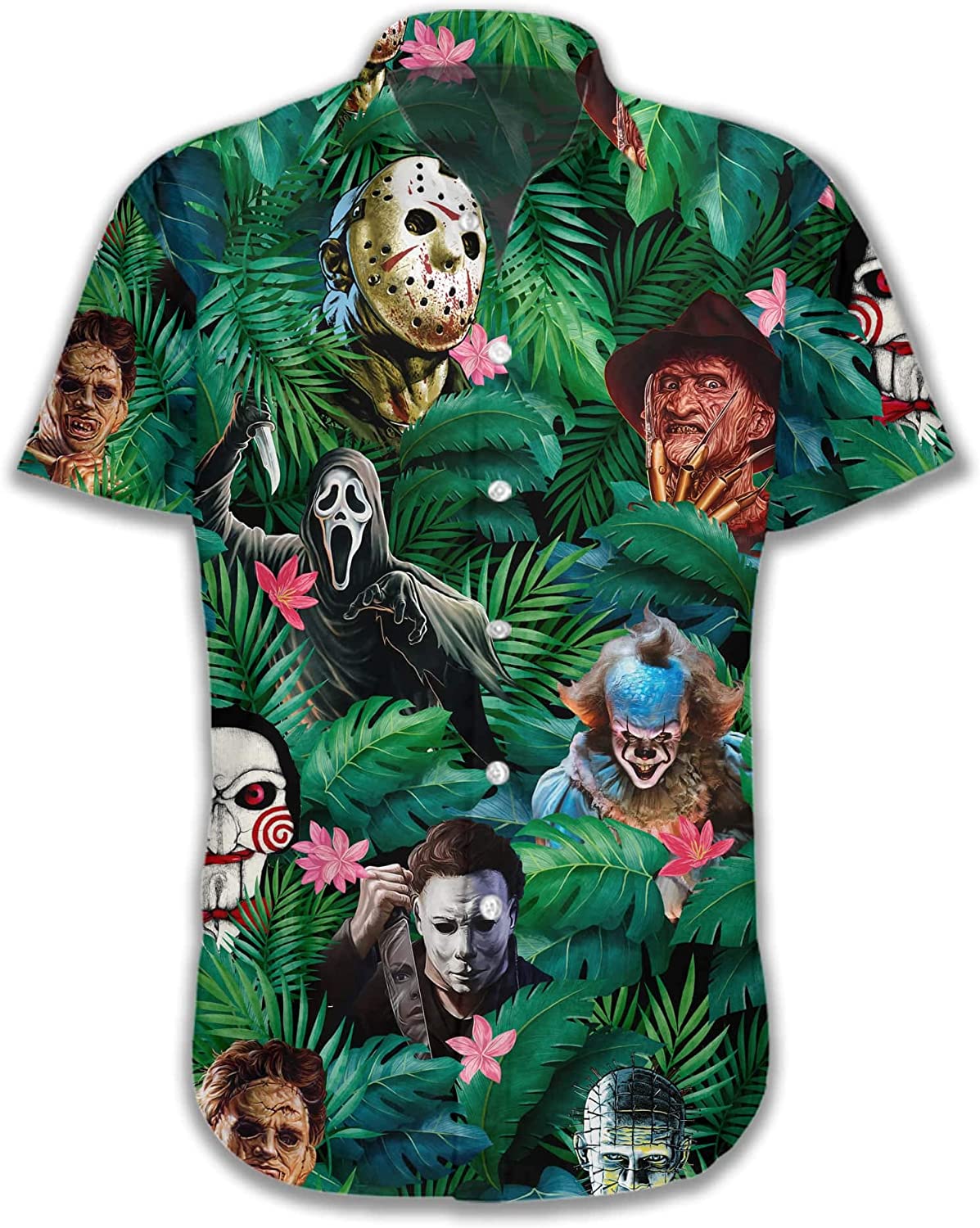 Horror Movie Characters Hawaiian Shirt